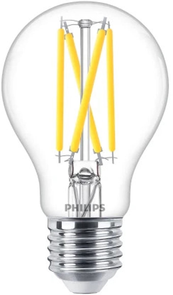 Philips 31165700 LED-lamp Energielabel D (A - G) E27 Peer 5.9 W = 60 W Warmwit (Ø x h) 60 mm x 108 mm Dimbaar (dimtone) 1 stuk(s)