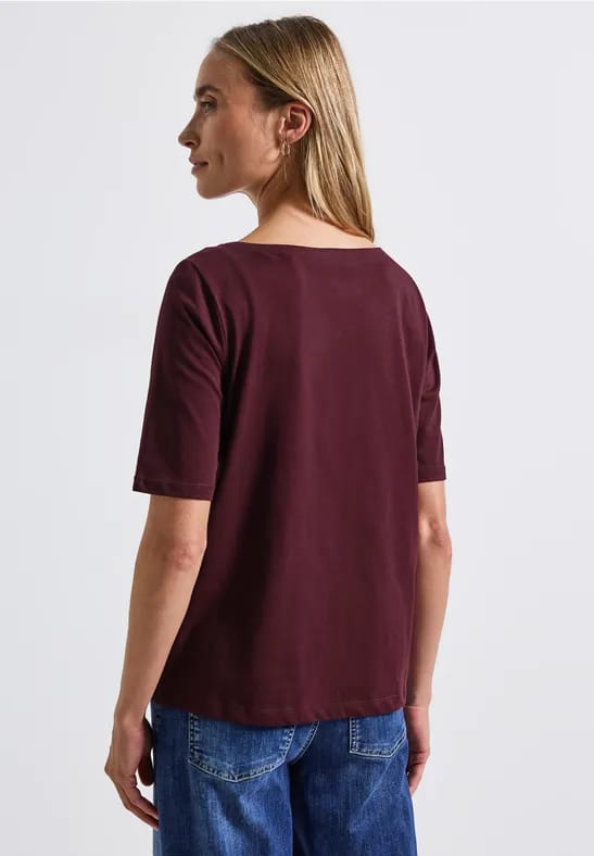 Shirt met boothals