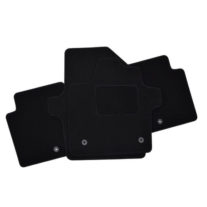 Tapis de sol - Kia - EV6 - Velours noir - 3 pièces - Ajustement précis