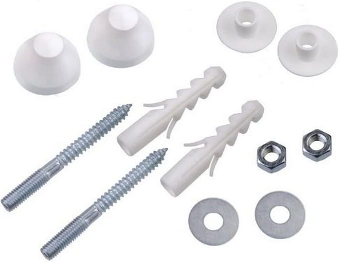 Urinoir Aansluiting M10 x 100 mm met Dop, Wit voor Complete Toiletinstallatie
