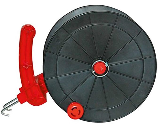 Kabelrol met metalen haken voor draad