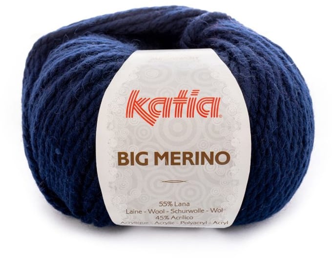 Katia Big Merino - 05 marineblauw - Wol/Acryl Garen