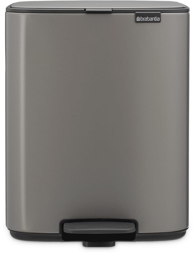 Brabantia Bo Pedaalemmer - 12 liter - Platinum