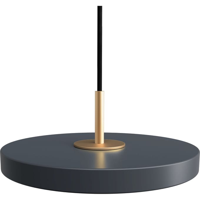 UMAGE Hanglamp Asteria Micro V2 - antraciet - Brass Top