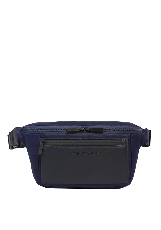 Heren leder en stof Tas Piquadro CA2174S136-BLU Blauw