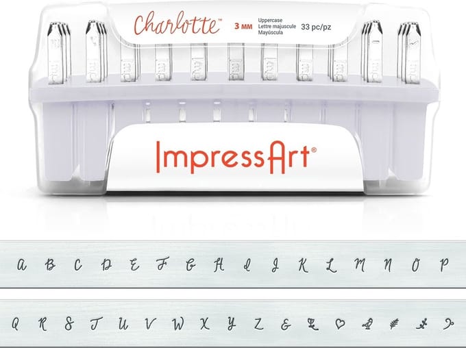 Impressart Charlotte, luxe, Hoofdletters, 3 mm