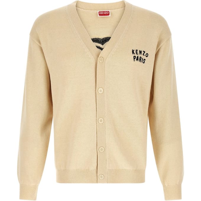 Kenzo vest rug hart man beige