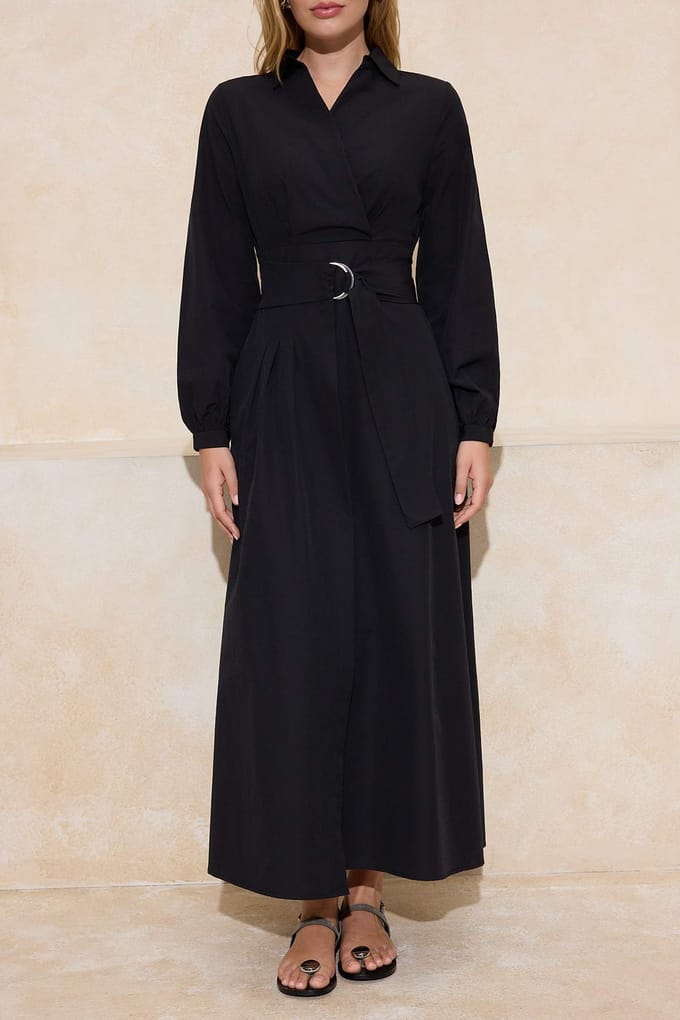 Dames maxi-jurk, plat model, lang, casual/dagelijks, A-lijn model, geschikt voor hijab