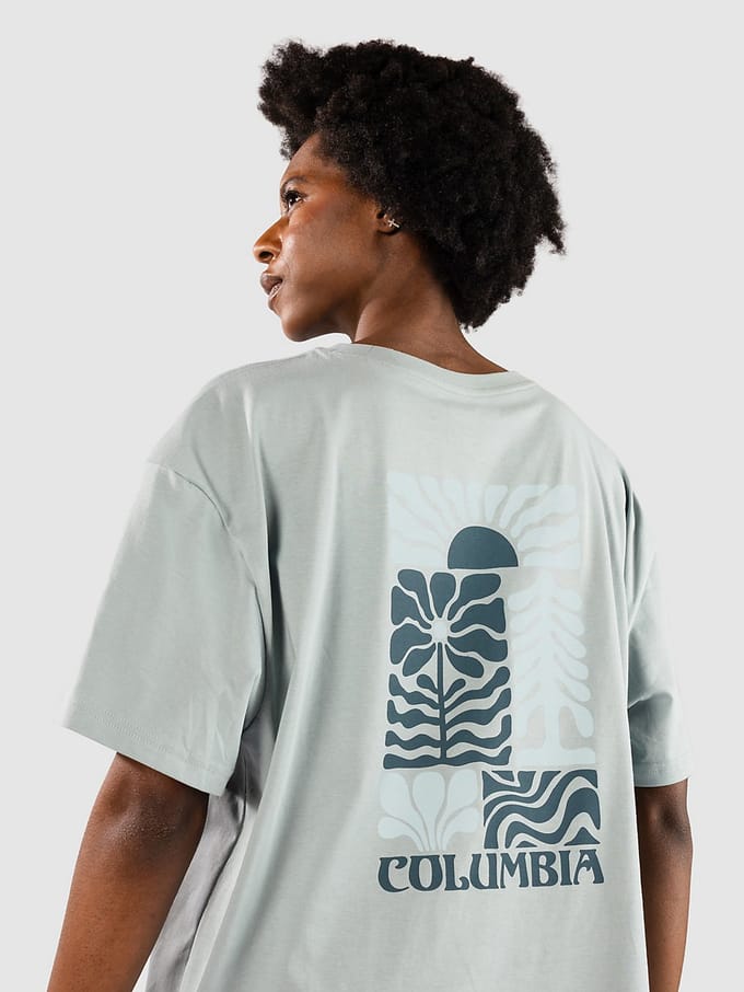Columbia Rolling Bend Graphic Oversized T-Shirt blauw
