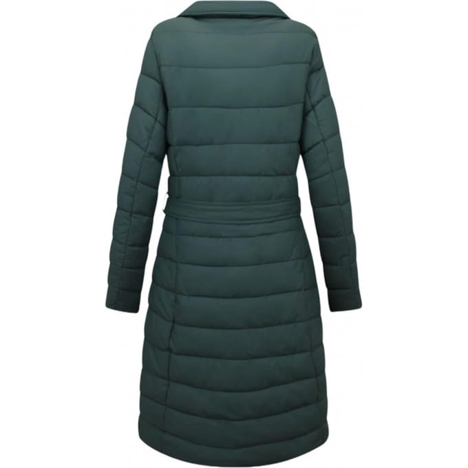 Puffer Jas Dames - Lange Winterjas Dames - 7921 - Groene Jas Dames