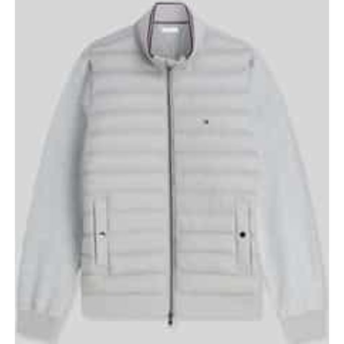 Tommy Hilfiger Mix Media Ess Light Grey Heather Taglia: S | Bomber Outlet | Uomo | Grigio