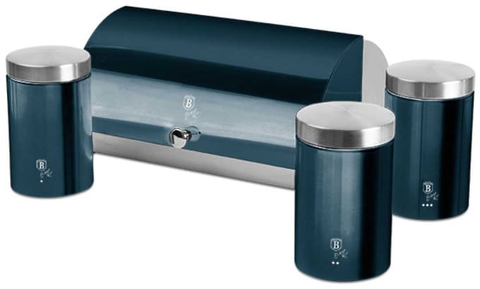 Berlinger Haus 6734 - Broodtrommel met opslagblikken - Aquamarina Edition