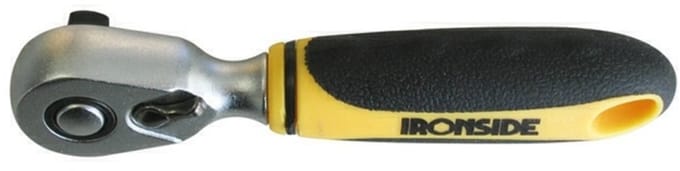 Ratelsleutel - Ironside - 1/4"- Ratel - Mini - Sleutel - CR-V - Ergonomisch - 48 Tanden