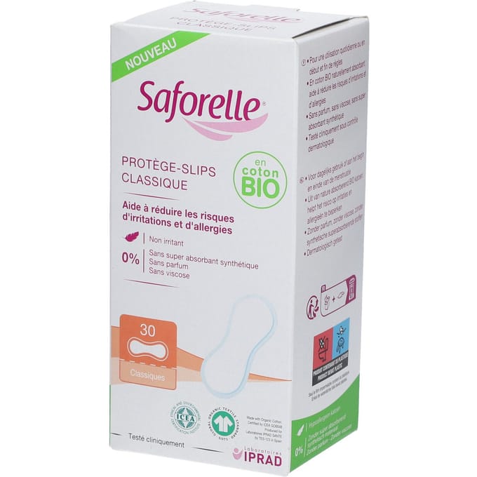 Saforelle® Klassiek inlegkruisje BIO 30 Verband