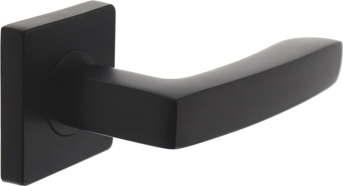 Intersteel Deurkruk Minos op vierkant rozet mat zwart