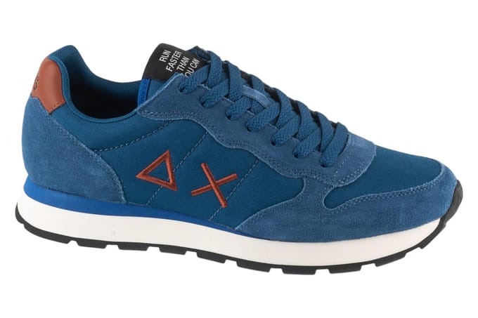SUN68 Tom Solid - Heren Sneakers Schoenen Petrolio-Blauw Z46101-78 , Maat: EU 42