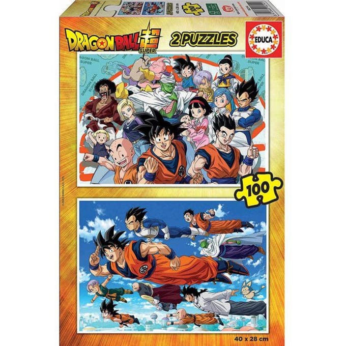 Puzzel van 2 x 100 stukken Educa Dragon Ball