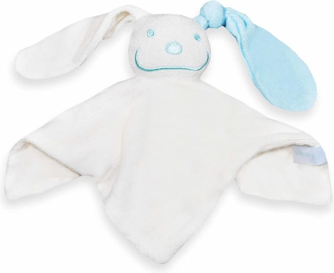 Funnies Knuffeldoekje Junior 23 Cm Polyester Wit/lichtblauw