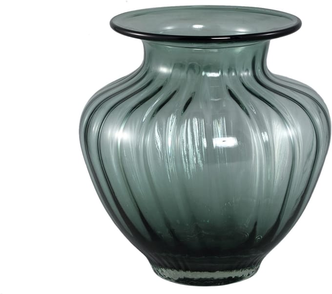 PTMD Marlisha Teal Glass Vase Big Round
