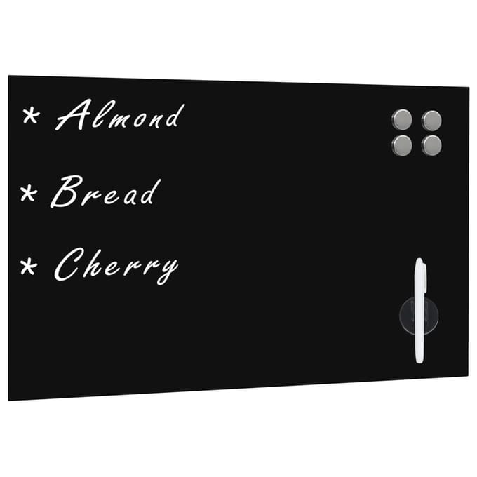 vidaXL - Magneetbord - wandmontage - 50x30 - cm - glas