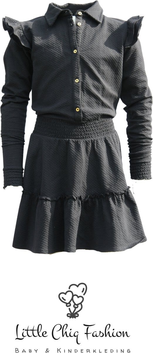 Funkle Girls Jurk zwart