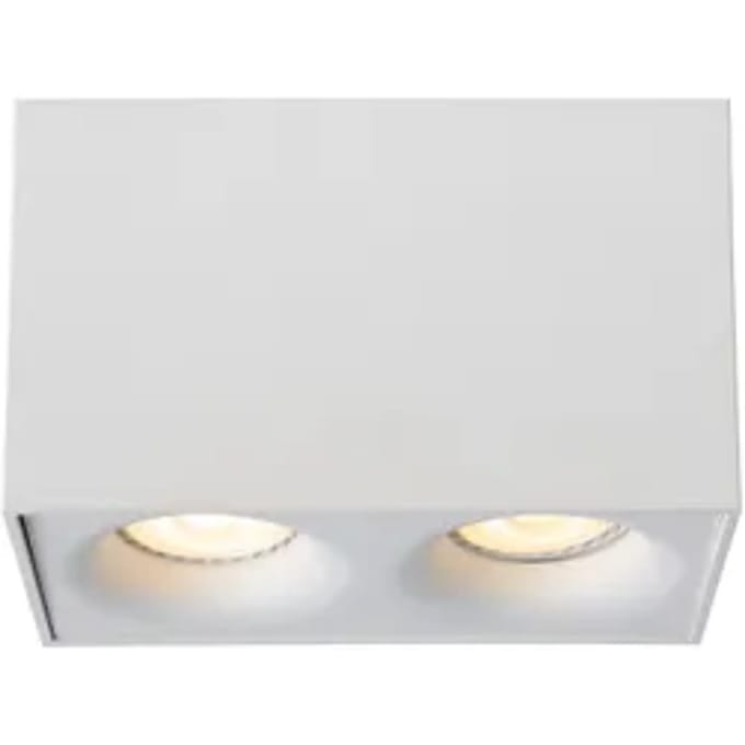 Lucide Plafondspot Bentoo-led - Wit - Led Dimbaar - Gu10 2x5w 3000k