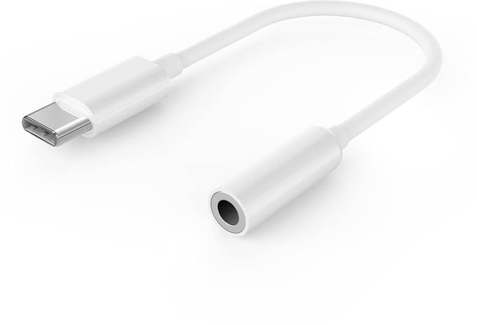 Gembird USB-C naar 3,5 mm Audio Adapter - Wit - Compacte Geluidsoplossing