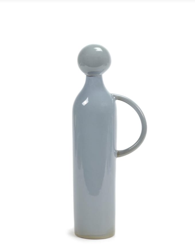 Serax Anita Le Grelle Kan met dop S - Diameter 8 cm Hoogte 35.5 cm smokey blue