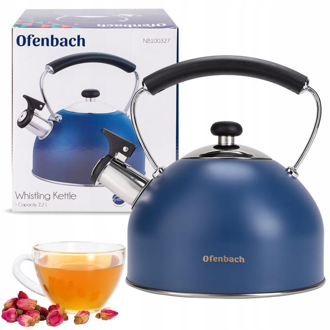 RVS Waterkoker met Fluitje - 2.2L - Geschikt voor Inductie