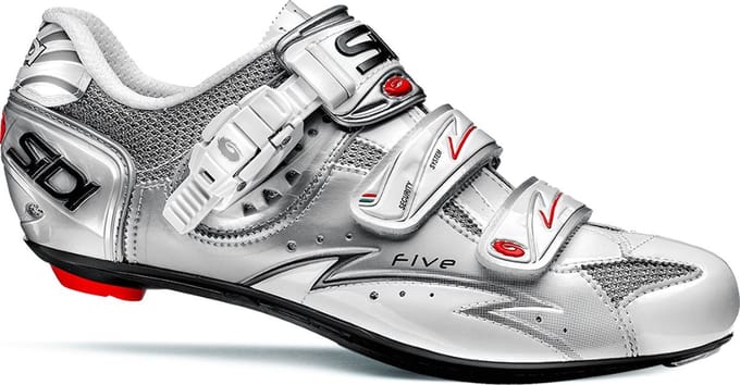 Sidi Scarpe Five - Racefietsschoenen - Dames - Vernice Wit/Zilver - Maat 40