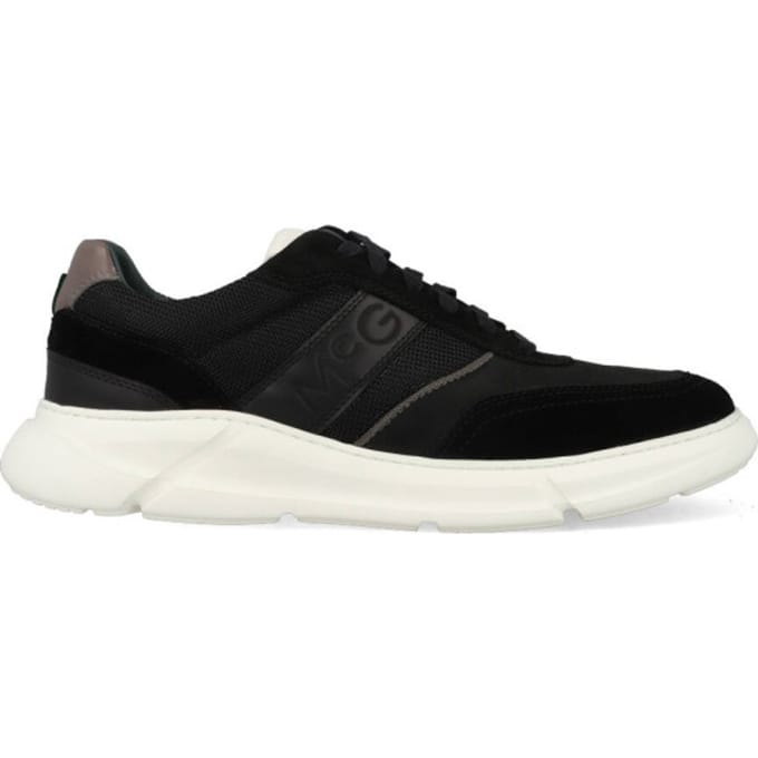 McGregor Heren Sneakers - Zwart - Lage Sneakers - Leer - Veters