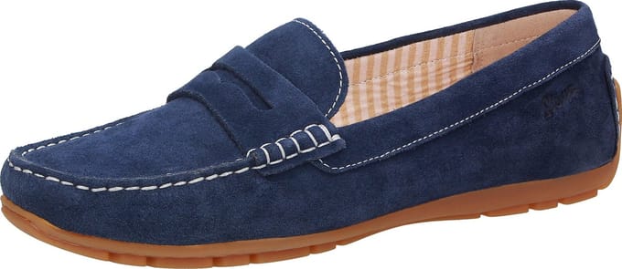 Sioux - CARMONA-700 - Instappers - Kleur: Blauw - Maat: 38.5
