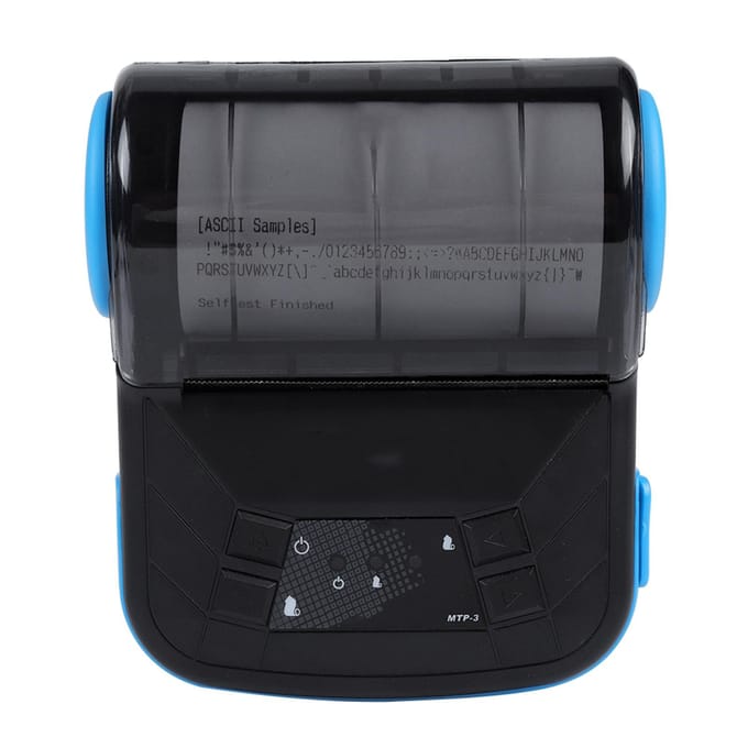 Draagbare 80mm USB Draadloze Bluetooth Thermische Bon Printer voor iOSAndroid US Plug black