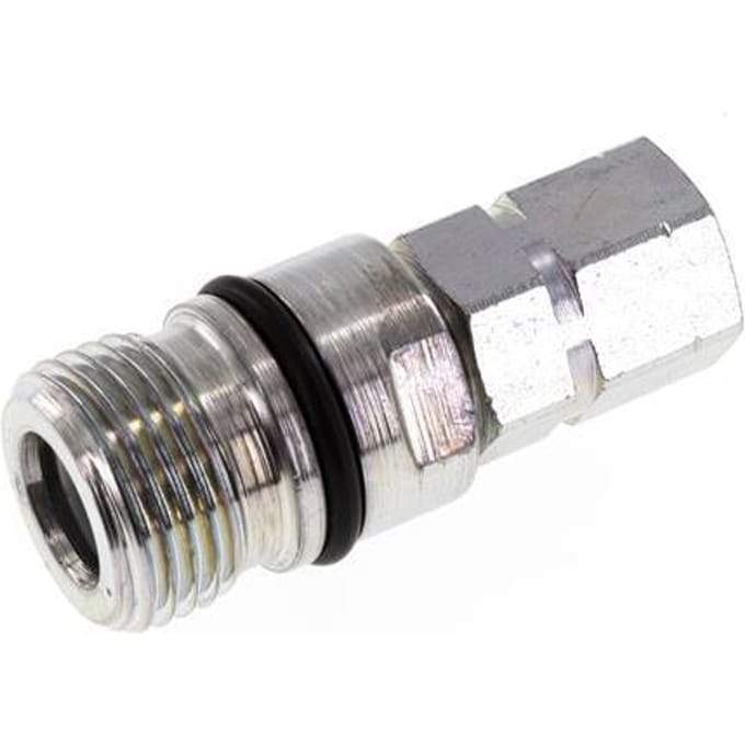 Stalen DN 6.3 Hydraulische Koppeling Snelkoppeling G 1/4 inch Binnendraad ISO 14541 D M24 x 2