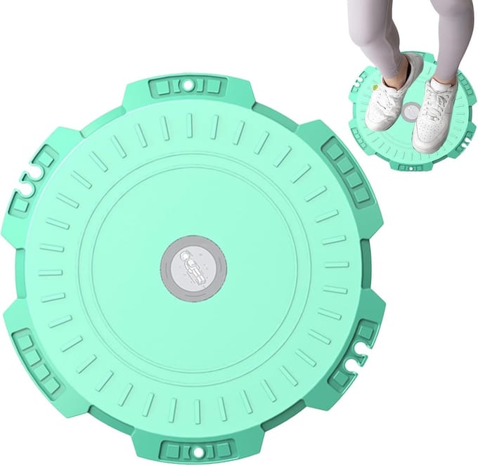 Buikspieren Twist Board - Core Trainer - Romp Stabiliteit - Antislip Ondersteuning - 28 cm Diameter - Groen
