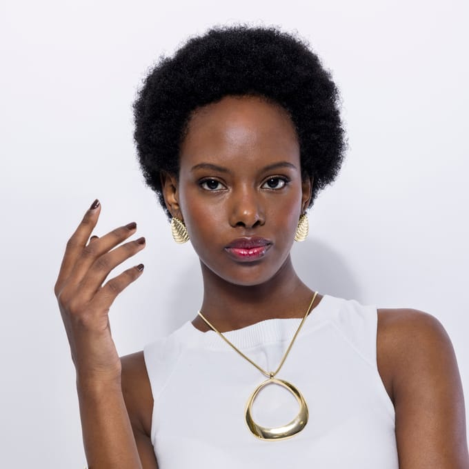 Luxenter Mei collier in 18k geelgouden afwerking