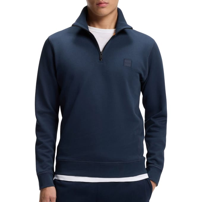 Boss Orange Half zip sweater heren zetrust 10234591 01 50468926/464