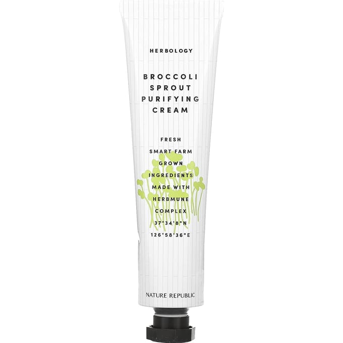 Herbology, Broccoli Sprout Zuiverende Crème, 70 ml(2.36 fl oz) white