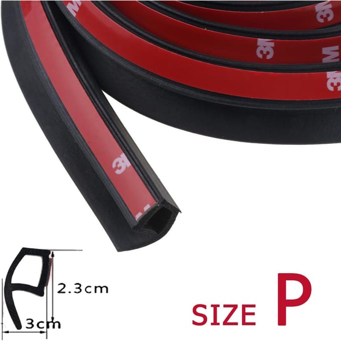 Rubberen tochtstrip Autodeurafdichtingsstrip Grote D Kleine DZP-type Waterdichte geluidsisolatie 2M P