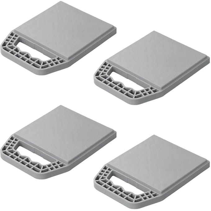 ProPlus Onderlegplaten - Stapelbaar - Met Handvat - Onderlegplaat Caravan - Set van 4 Stuks - Grijs