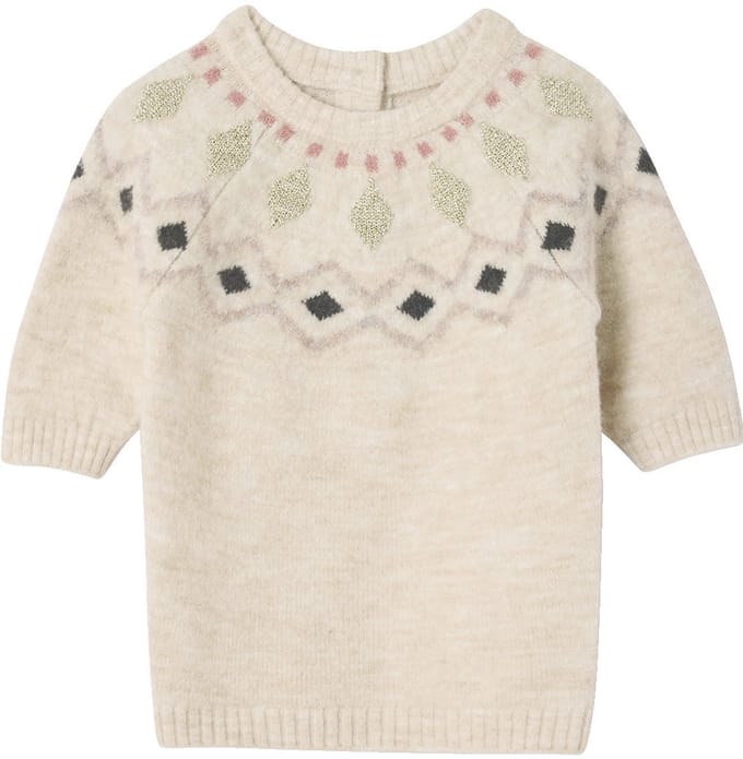 Vertbaudet Gebreide jacquard jurk baby
