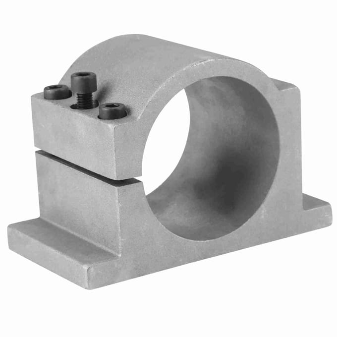 80mm Diameter Aluminium CNC Spindelmotor Montagebeugel Klem met Schroeven(80 mm) gray
