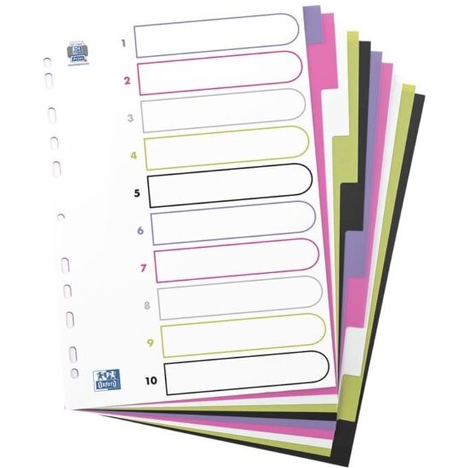 Kunststoftabbladen »MyColour« 10-delig 400004810 blanco A4