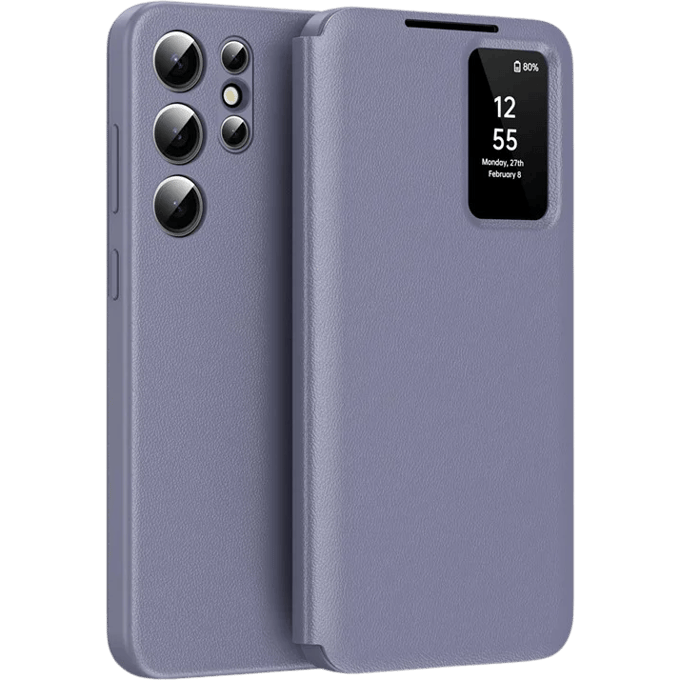 CaseBody Samsung Galaxy S25 Ultra Smart Cover Paars