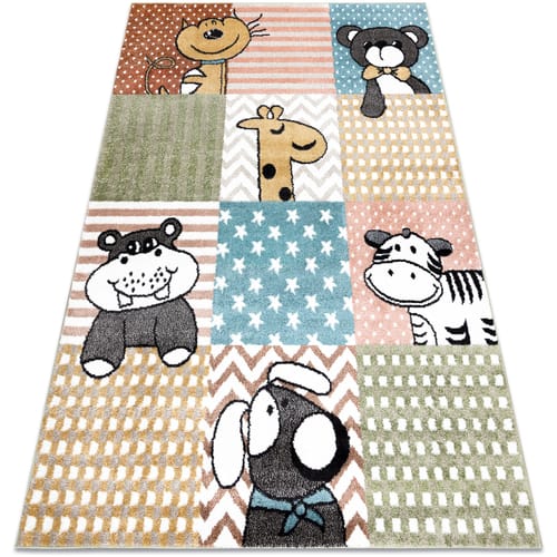 Kleden Rugsx Tapijt FUN Pets voor kinderen, dieren multi 140x190 cm