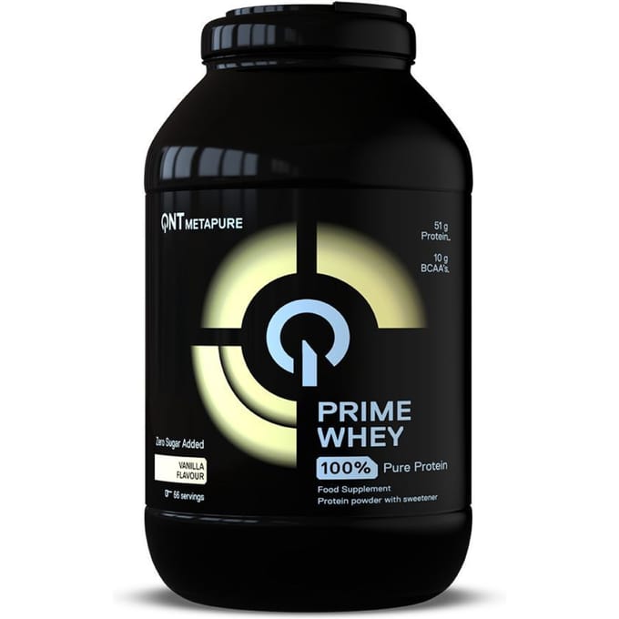 Eiwitmix 100% van isolaat en geconcentreerd wei-eiwit vanille QNT Prime Whey 2 kg