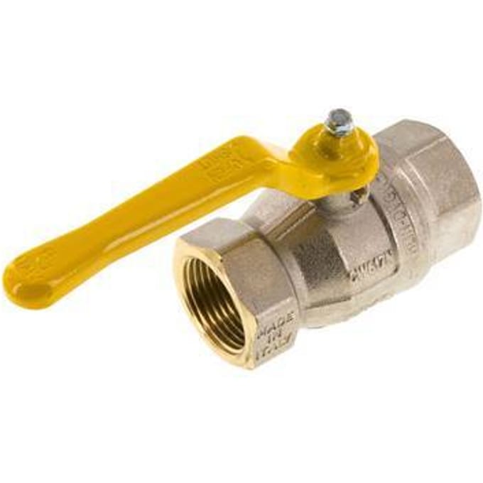 Rp 1 inch Gas 2-Weg Messing Kogelkraan - BL2BN-M-GA-100