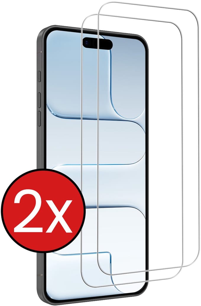 Screenprotector - 2 Stuks - Geschikt voor Apple iPhone Air - Volledige Dekking - Beschermglas - Gehard Glas - Tempered Glass - Screen Protector