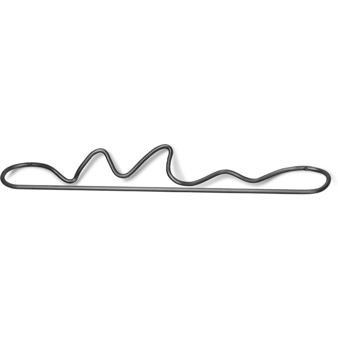 Ferm Living Curvature Handdoekhouder - black brass