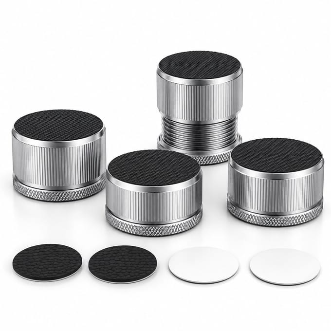 JustValue Verstelbare Meubelpoten - Set van 4 - Metalen bedverhogers met schroefdraad